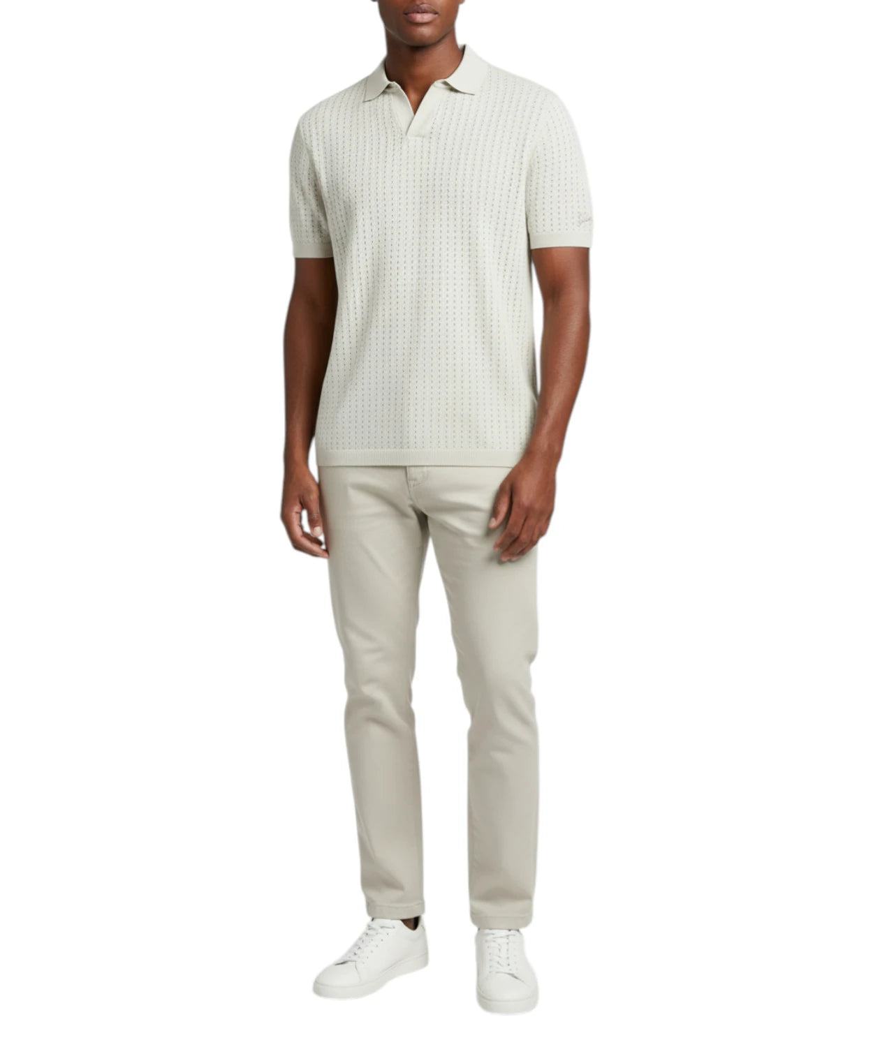 Polo Uomo Cotone Traforato di MC2 Saint Barth