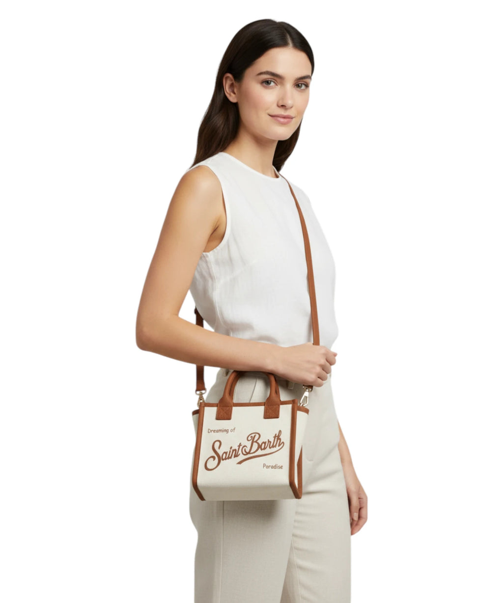 Sac Vanity Mini en Toile avec Bandoulière de MC2 Saint Barth
