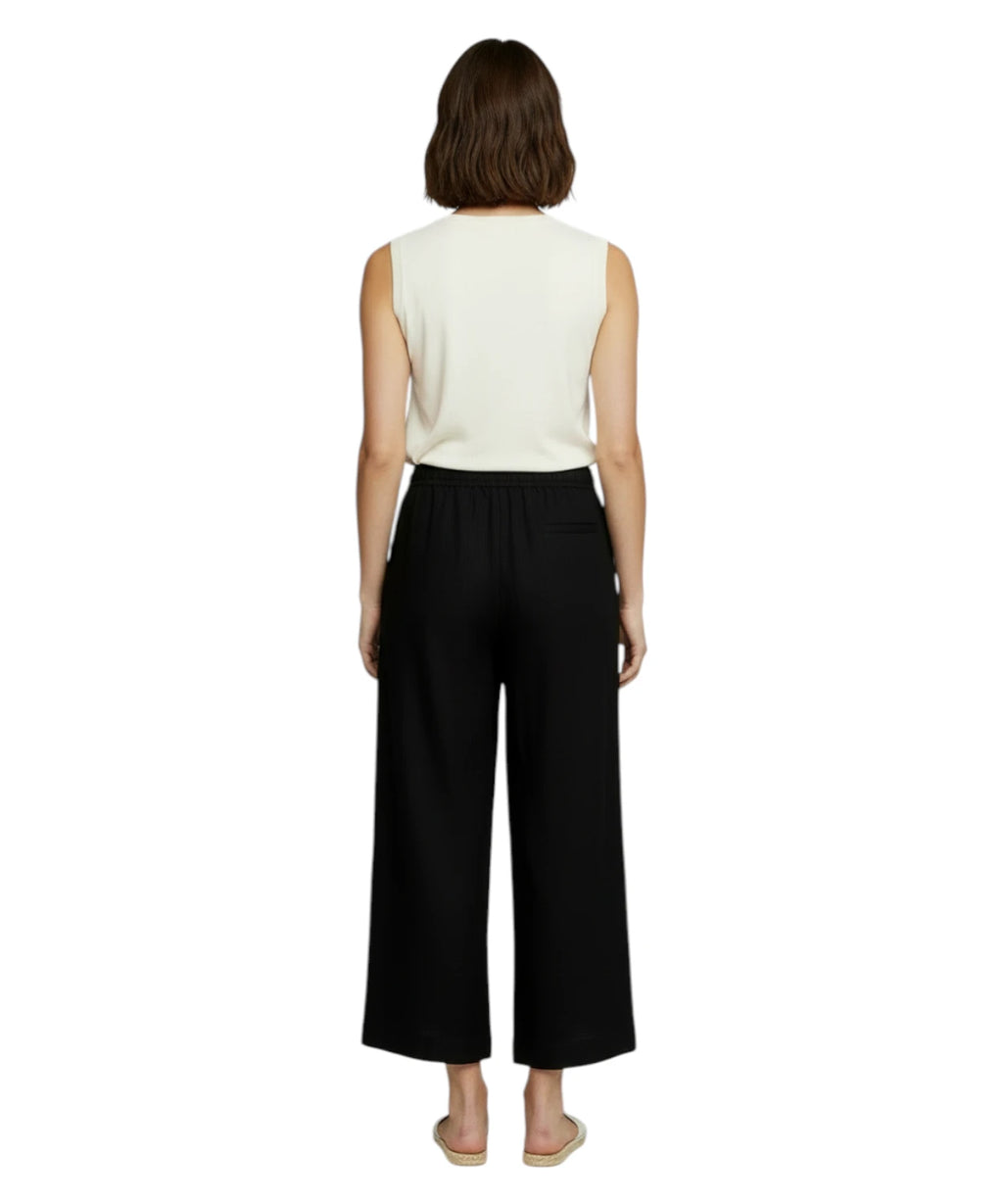 Pantalon en lin Marella avec cordon de serrage