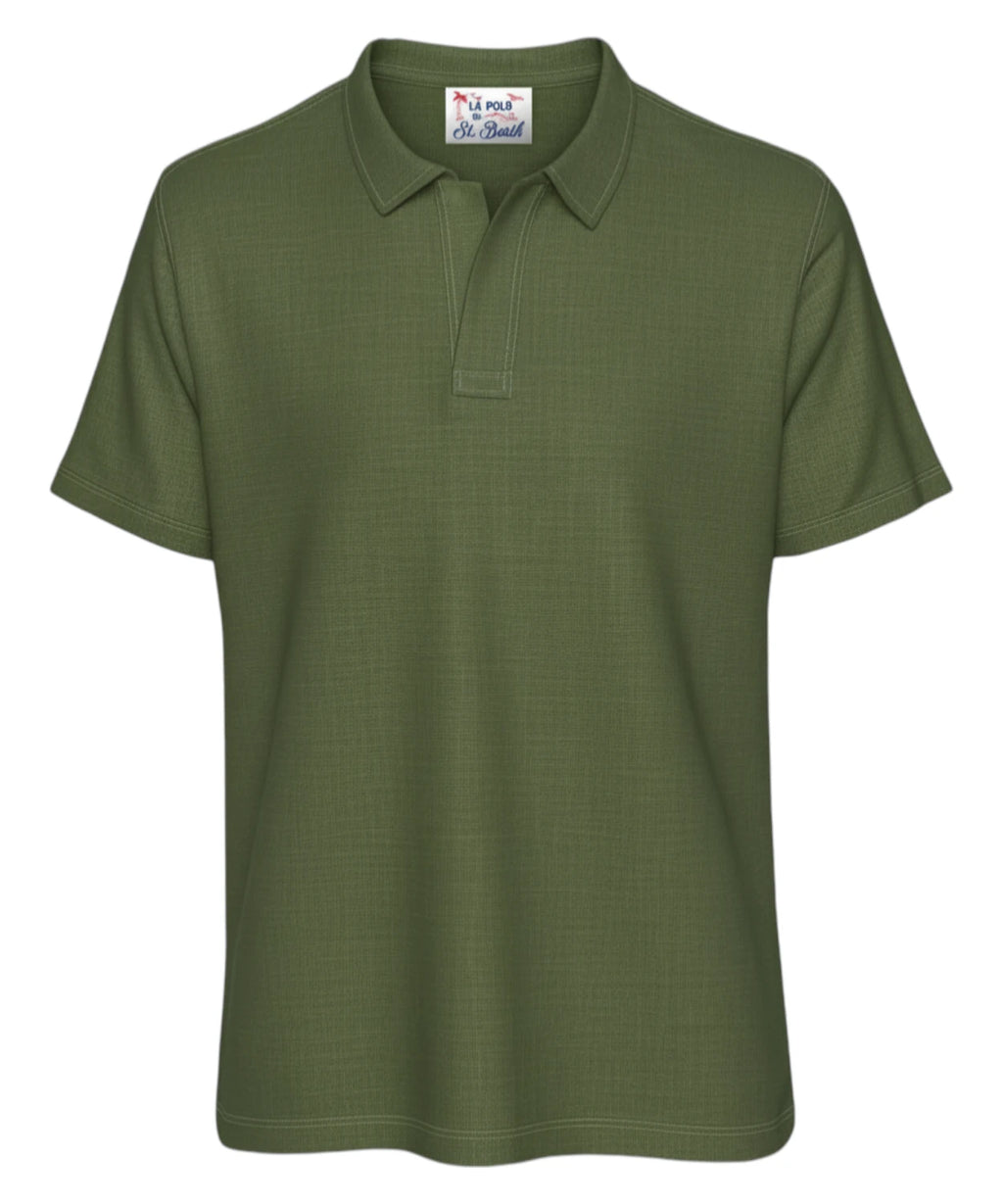 Polo Homme MC2 Saint Barth en Lin