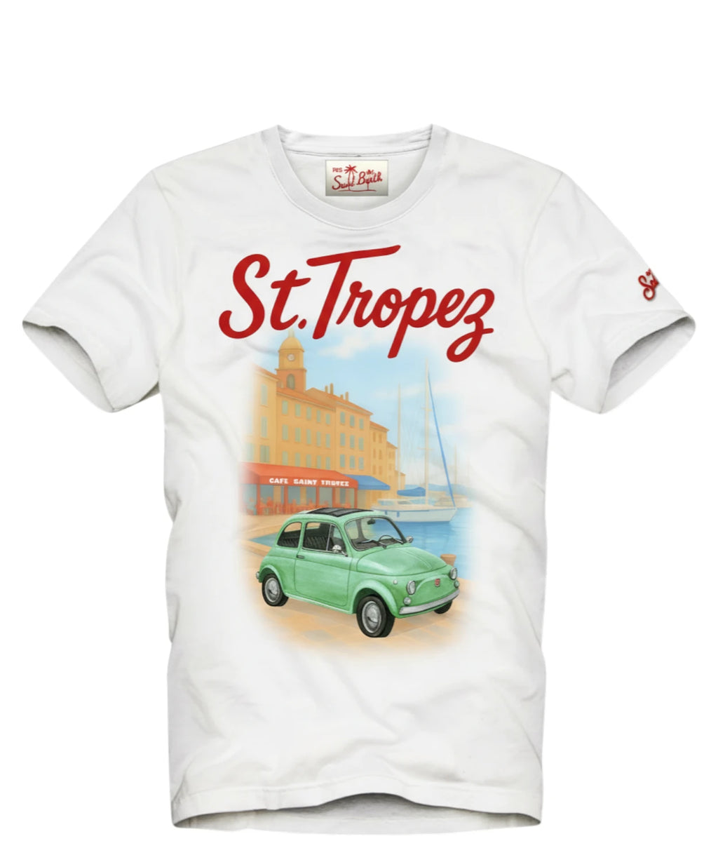 T-shirt Homme MC2 Saint Barth Denver avec Broderie