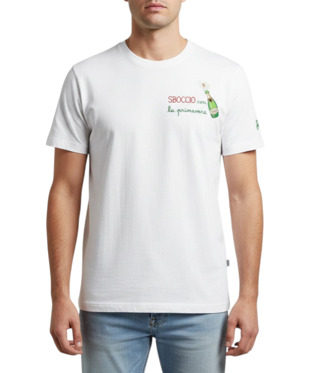 T-shirt homme MC2 Saint Barth Portofino avec broderie