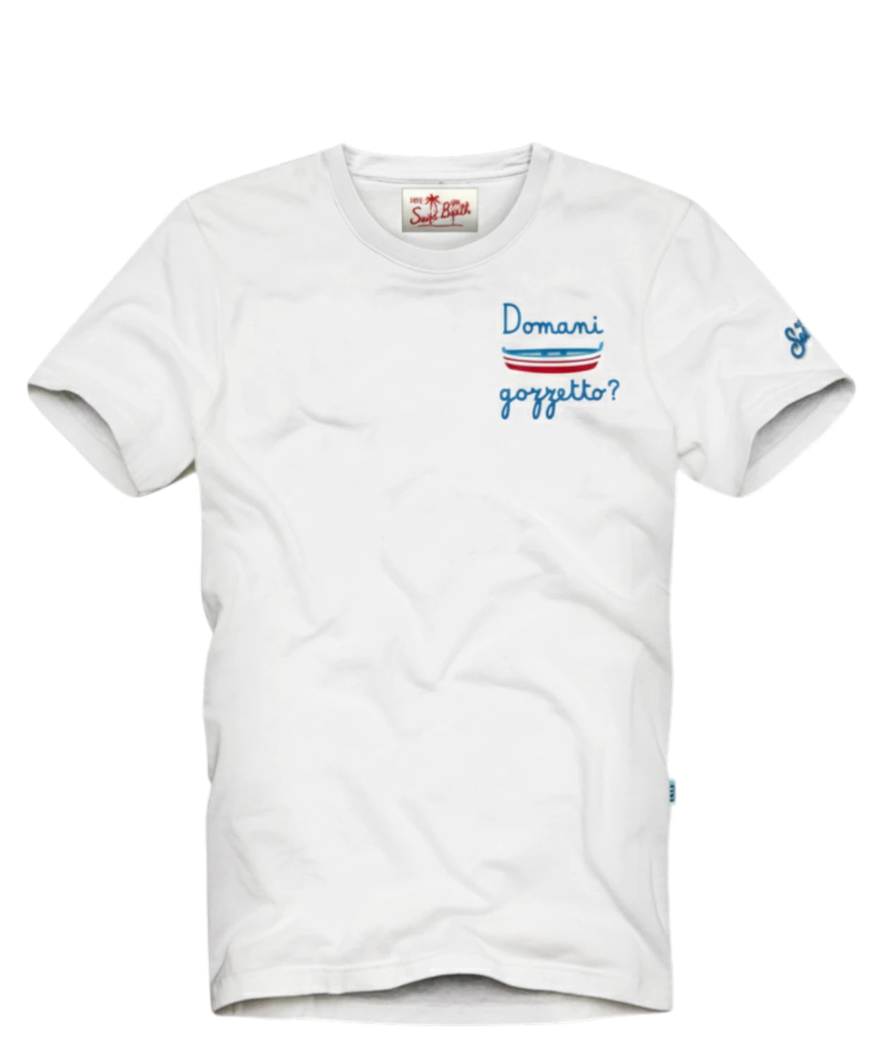 T-Shirt Portofino Uomo MC2 Saint Barth con Ricamo
