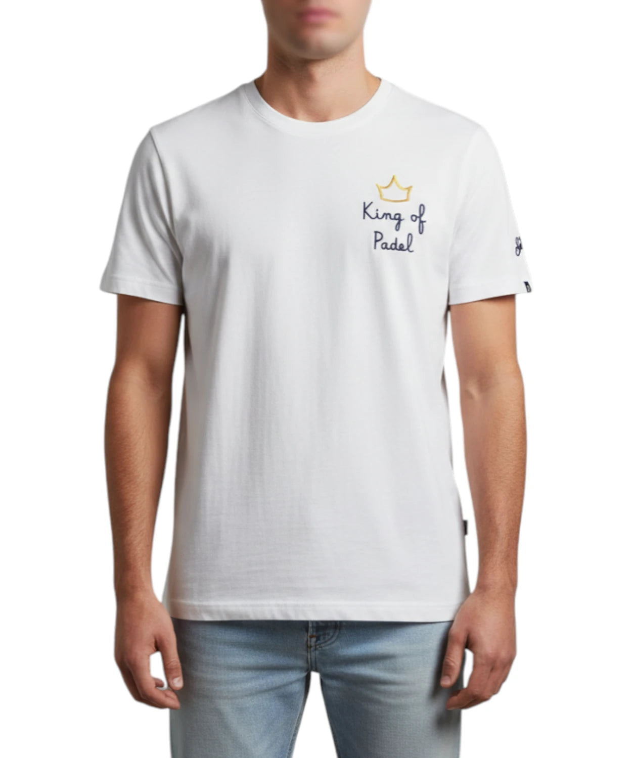T-Shirt Portofino Uomo MC2 Saint Barth con Ricamo