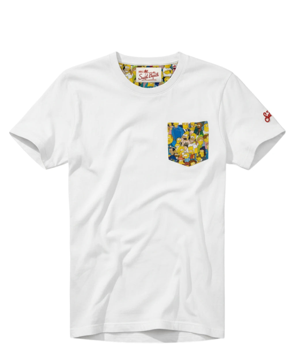T-shirt Homme MC2 Saint Barth Simpson en Coton