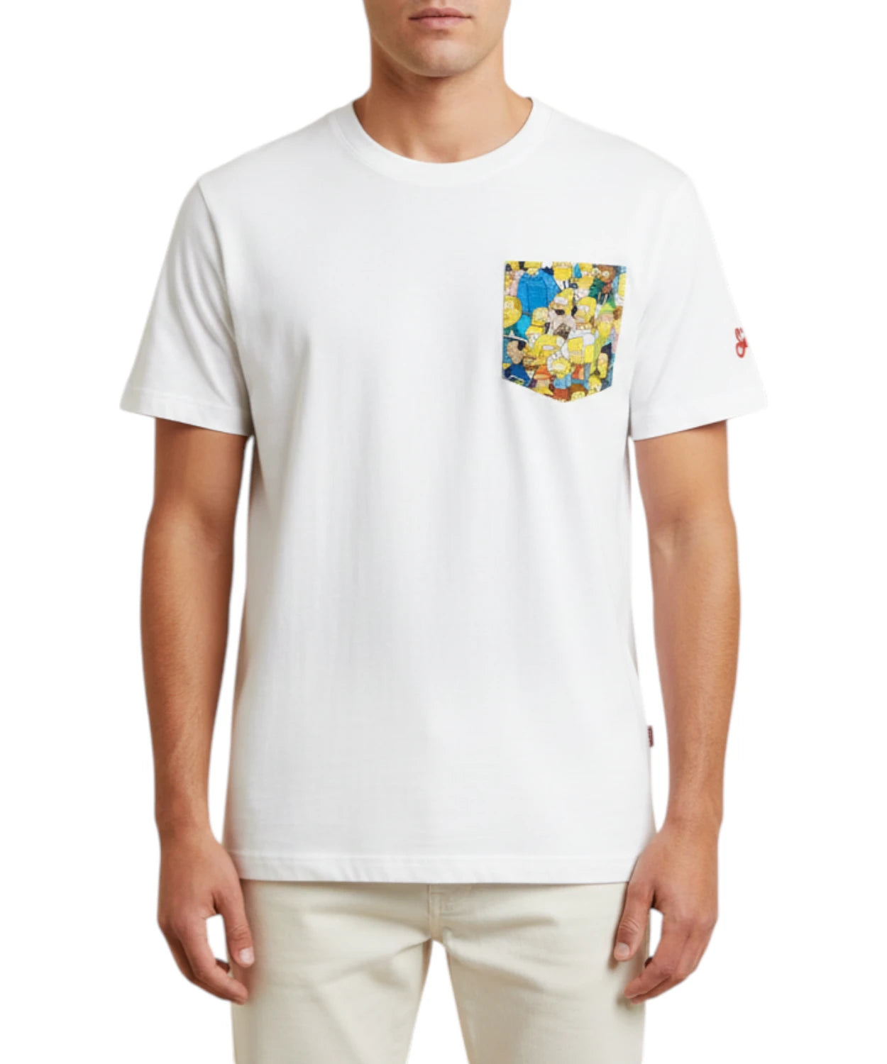 T-Shirt Uomo MC2 Saint Barth Simpson in Cotone