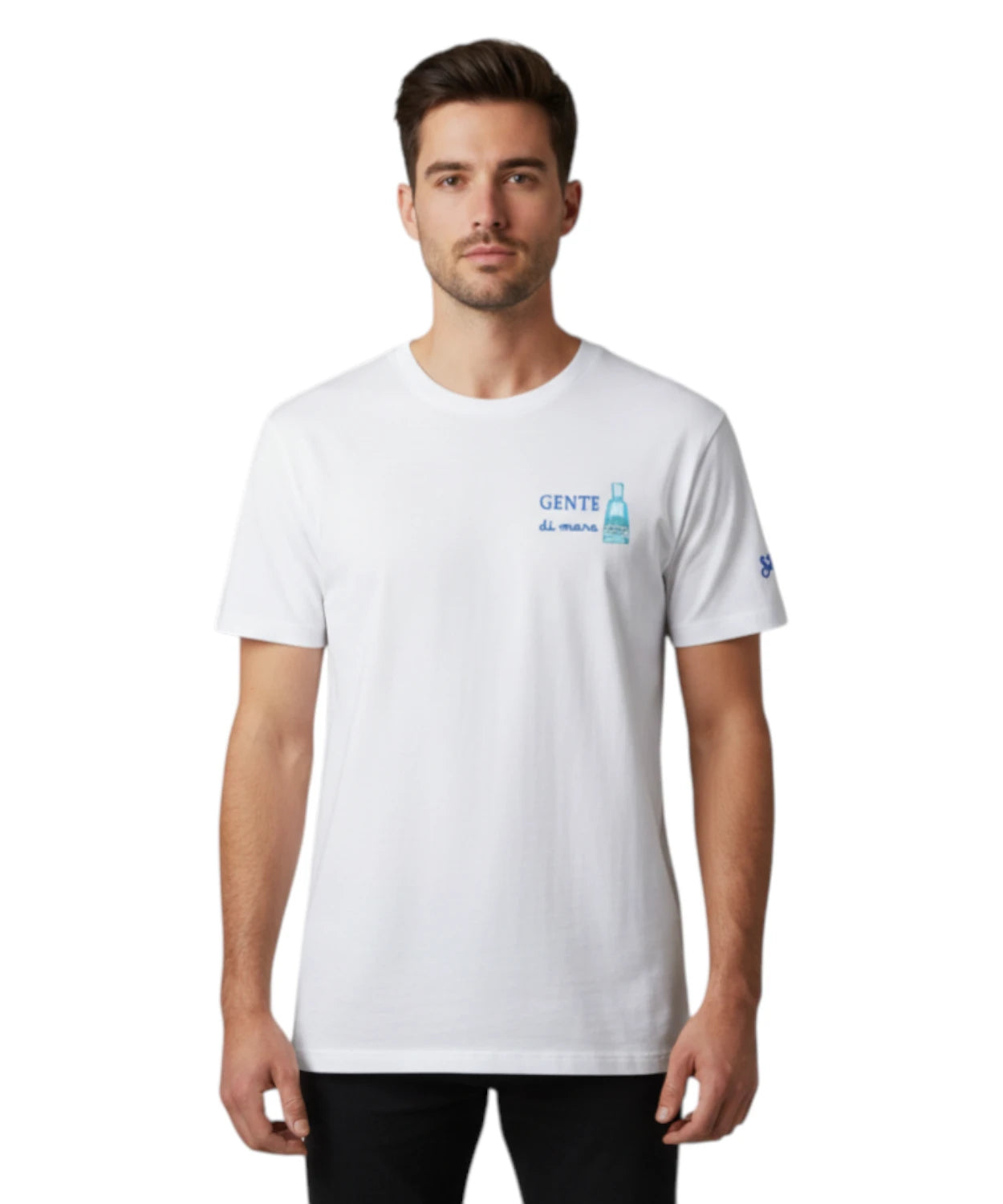 T-Shirt Uomo  MC2 Saint Barth Portofino con Ricamo