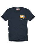 T-Shirt Uomo Portofino MC2 Saint Barth con Ricamo Simpson