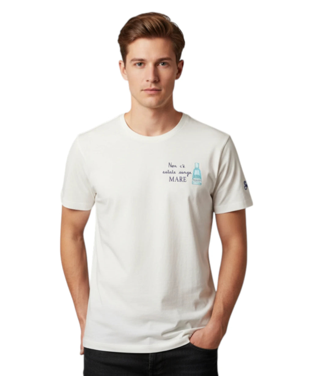 T-shirt homme Portofino MC2 Saint Barth avec broderie Gin