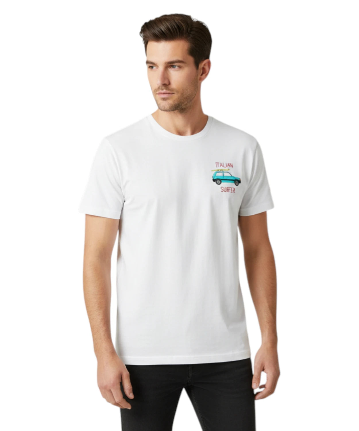T-Shirt Uomo Portofino con Ricamo Saint Barth