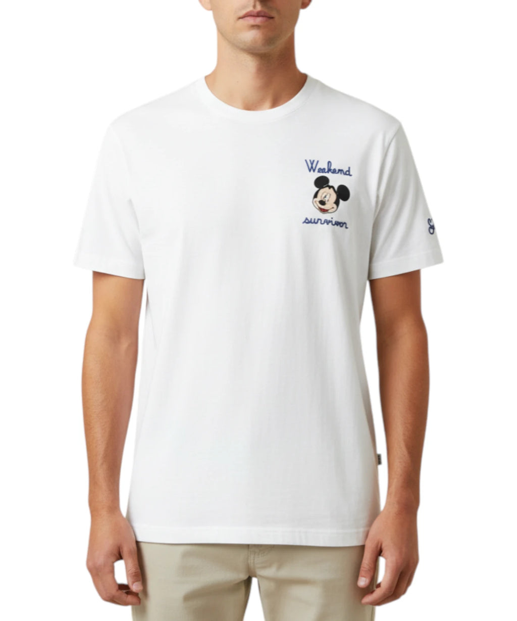 T-shirt homme Portofino MC2 Saint Barth avec broderie Mickey