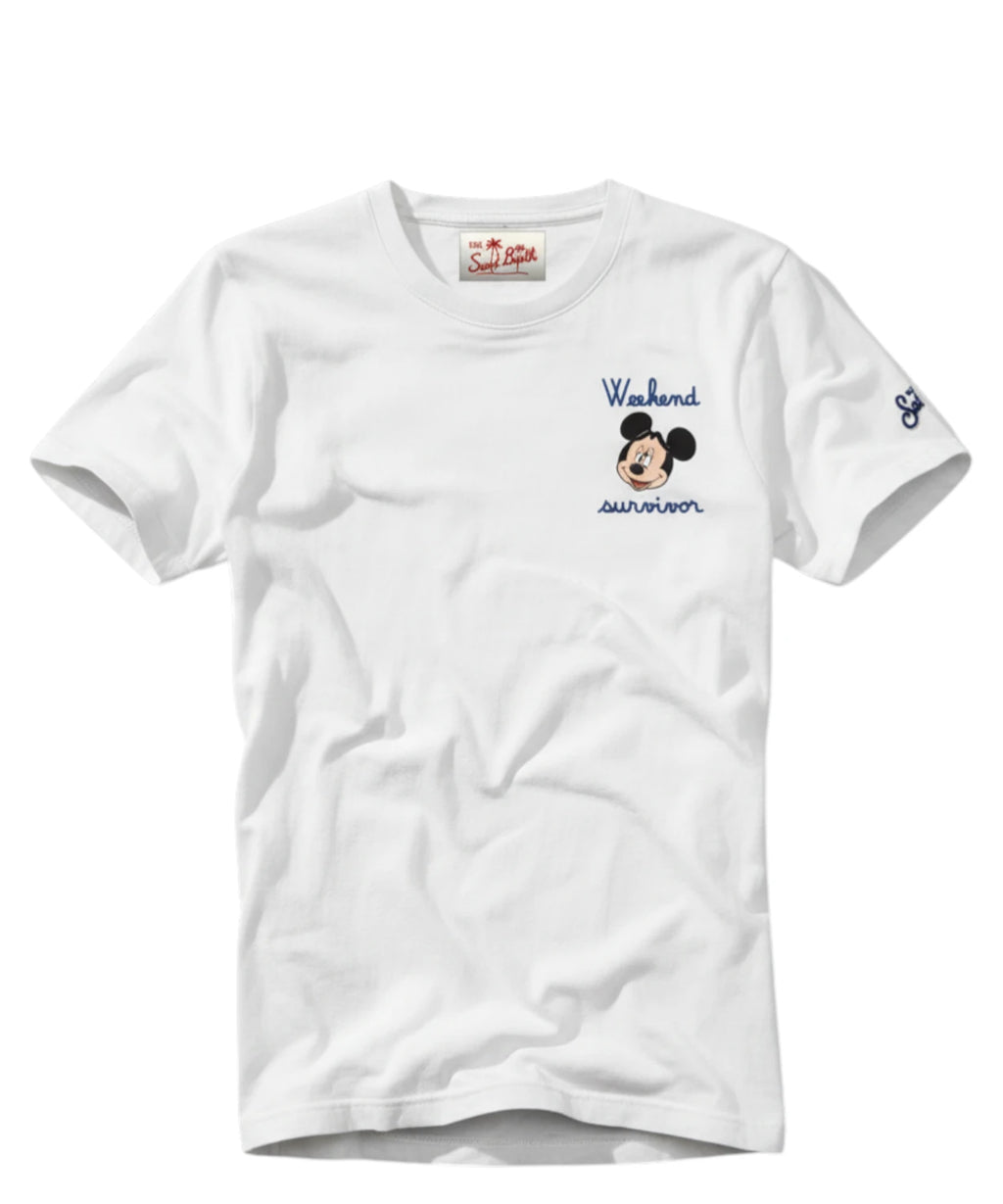 T-shirt homme Portofino MC2 Saint Barth avec broderie Mickey