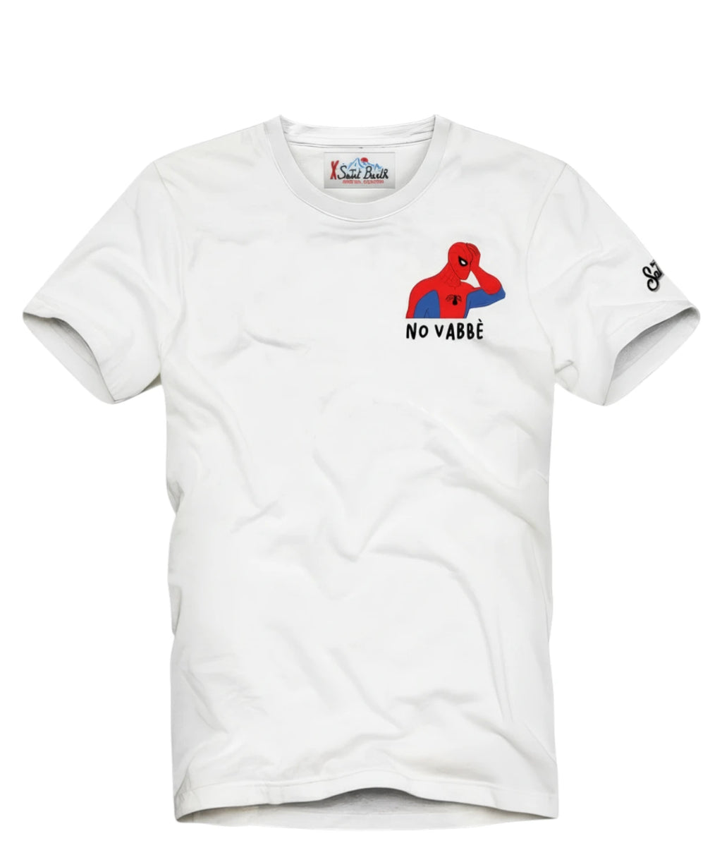 T-shirt homme Portofino MC2 Saint Barth avec broderie Spiderman