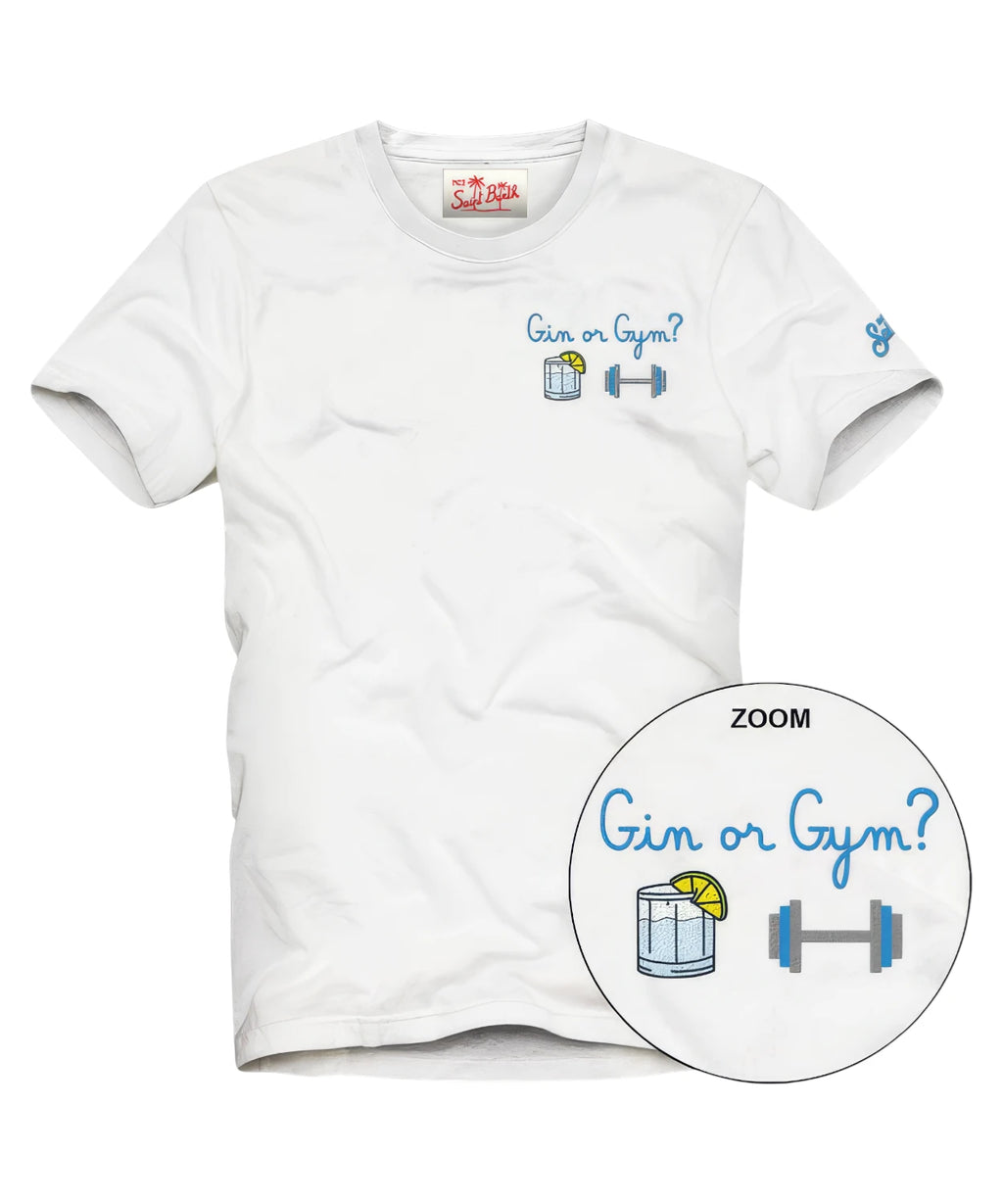T-shirt homme Portofino MC2 Saint Barth avec broderie Gin Gym