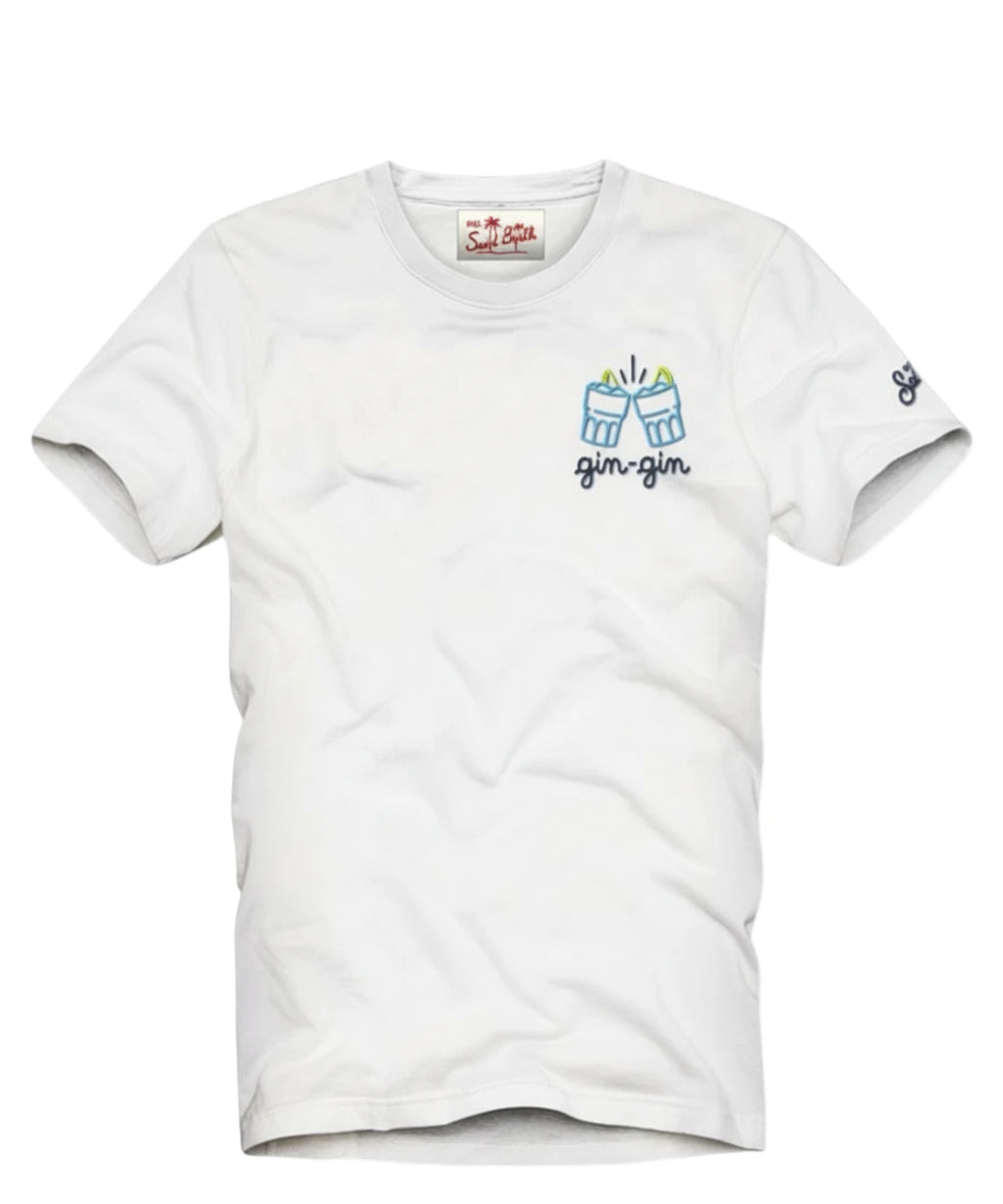 T-shirt homme Portofino MC2 Saint Barth avec broderie Gin Gin