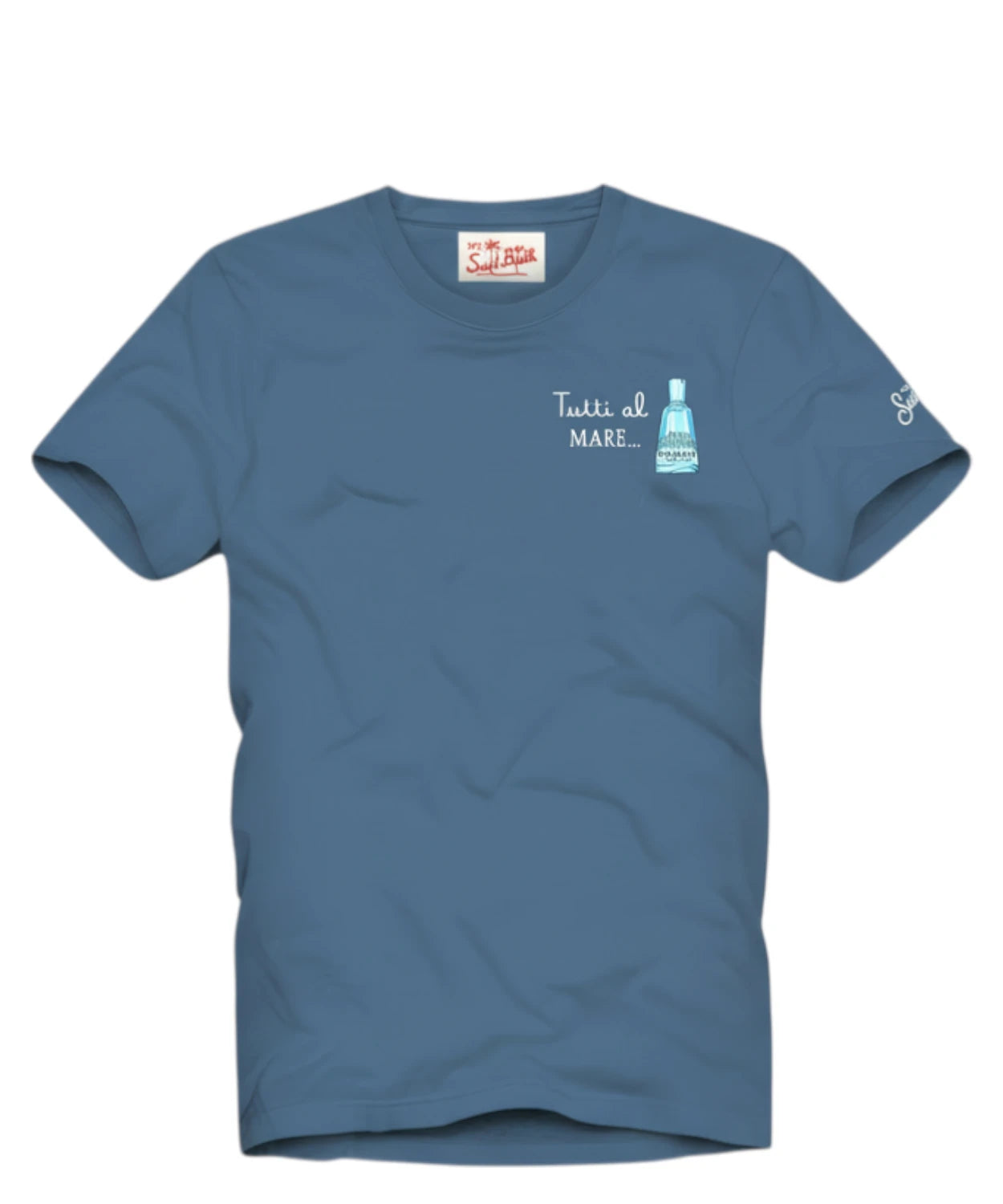 T-Shirt Uomo Portofino con Ricamo MC2 Saint Barth