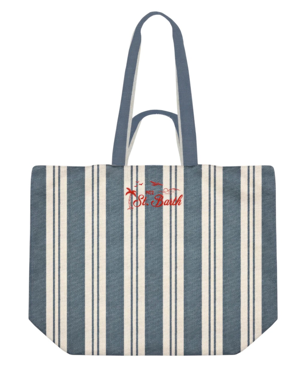 Sac MC2 Saint Barth Stripes en coton