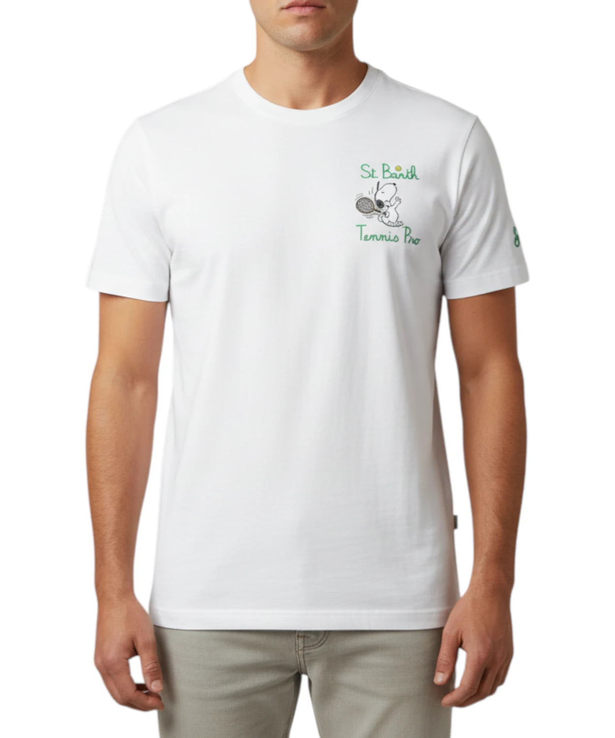 T-Shirt Uomo Portofino MC2 Saint Barth con Snoopy