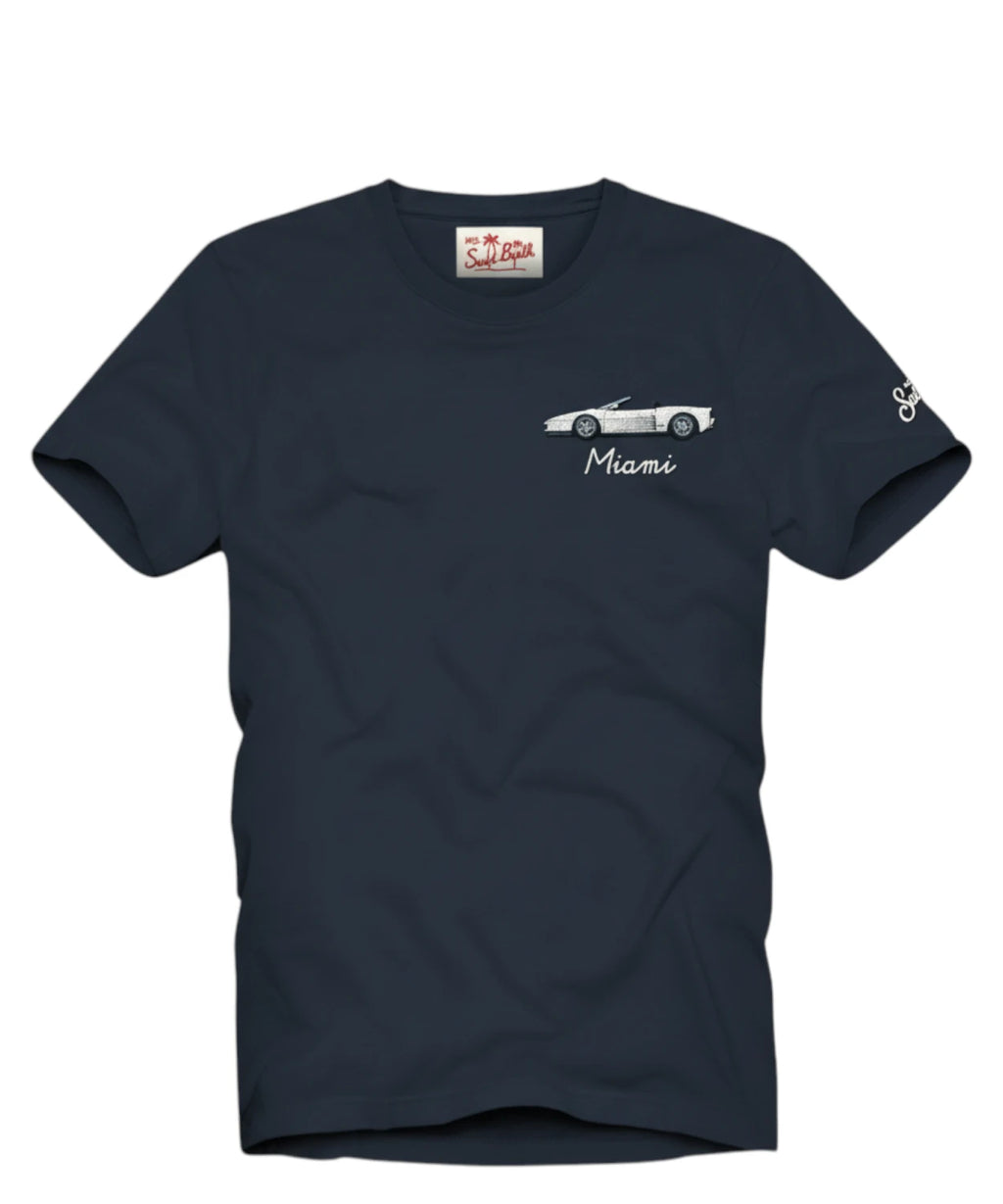 T-shirt Homme Portofino MC2 Saint Barth avec Broderie