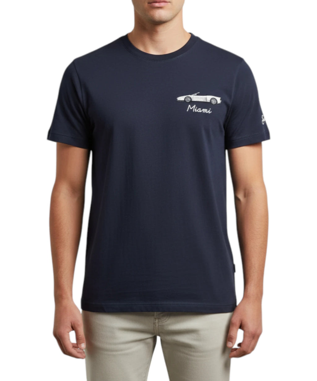 T-shirt Homme Portofino MC2 Saint Barth avec Broderie