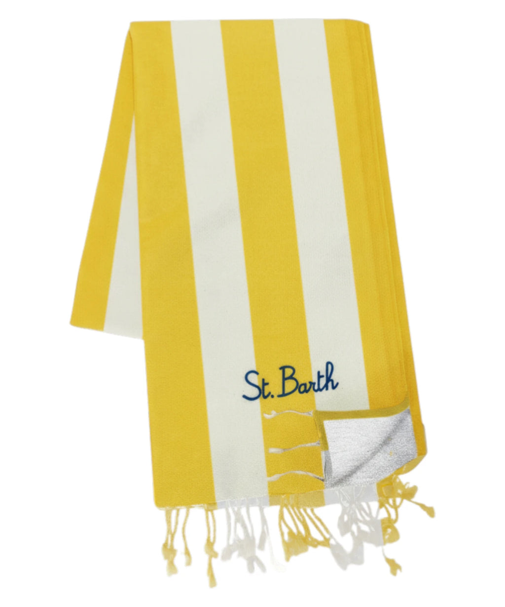 Serviette de plage MC2 Saint Barth en éponge avec logo