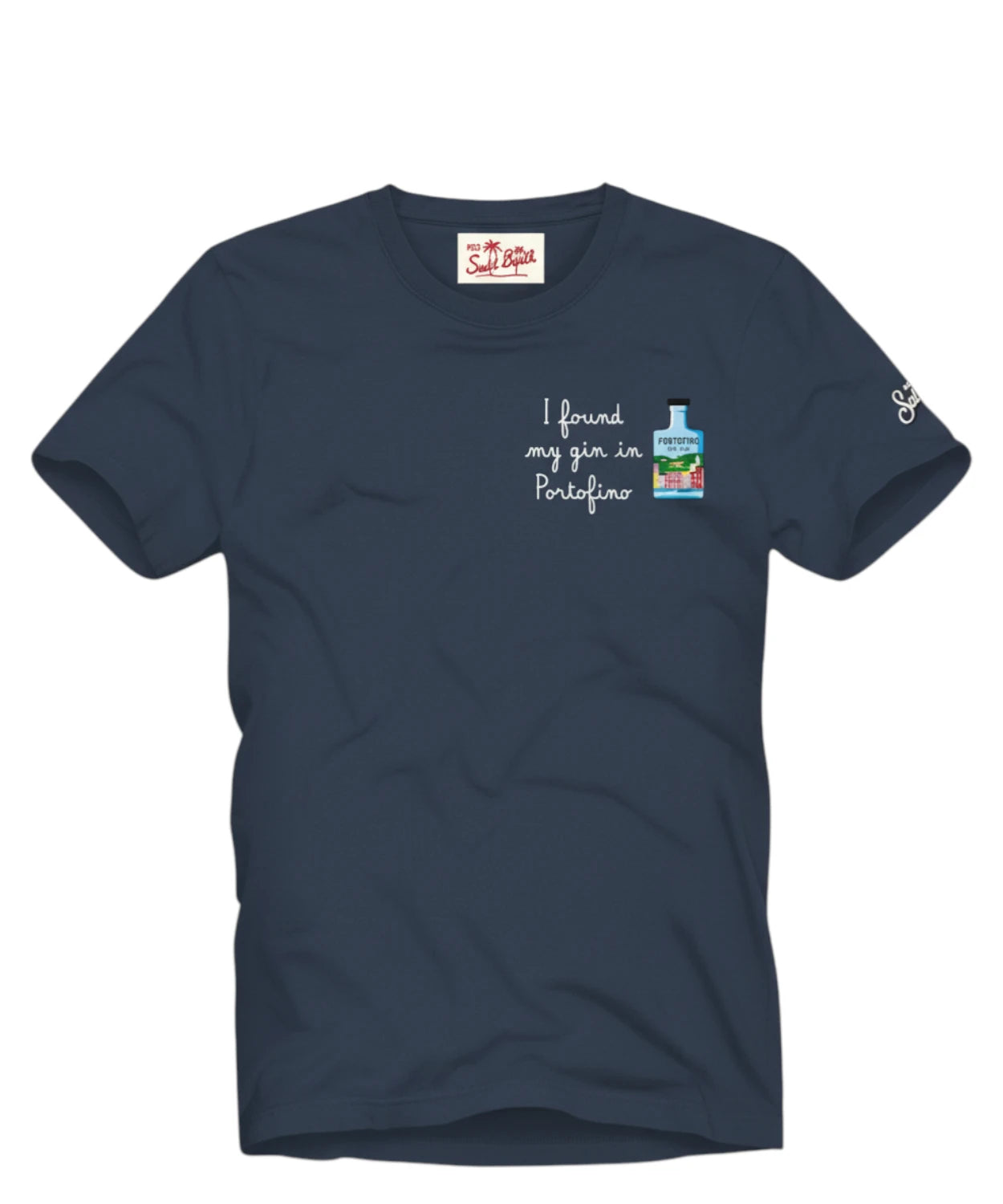 T-Shirt Uomo Portofino con Ricamo Saint Barth