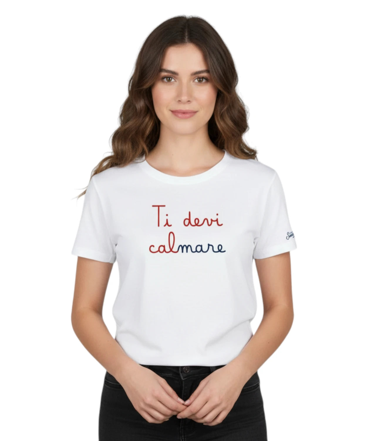 T-shirt Emilie MC2 Saint Barth avec broderie