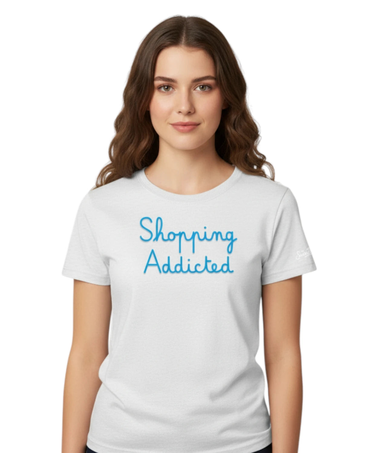 T-shirt Emilie MC2 Saint Barth avec broderie Shopping