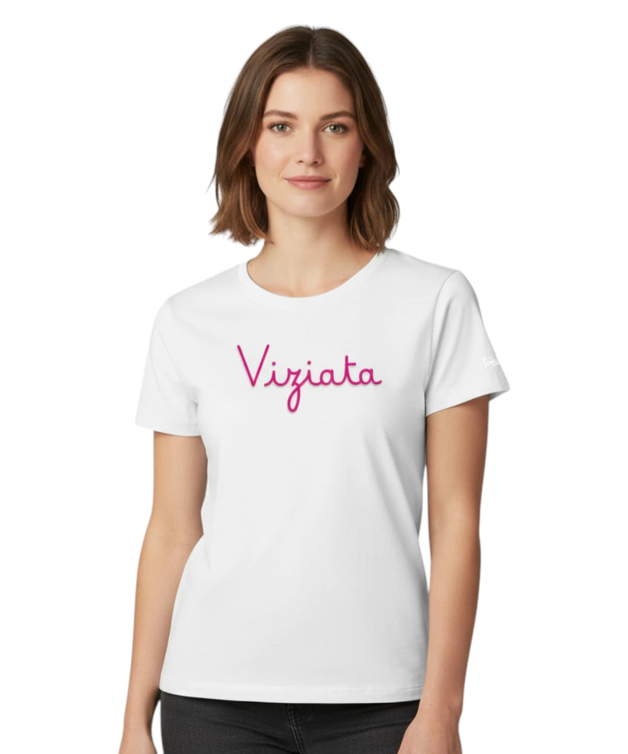 T-shirt Emilie MC2 Saint Barth avec broderie Viziata