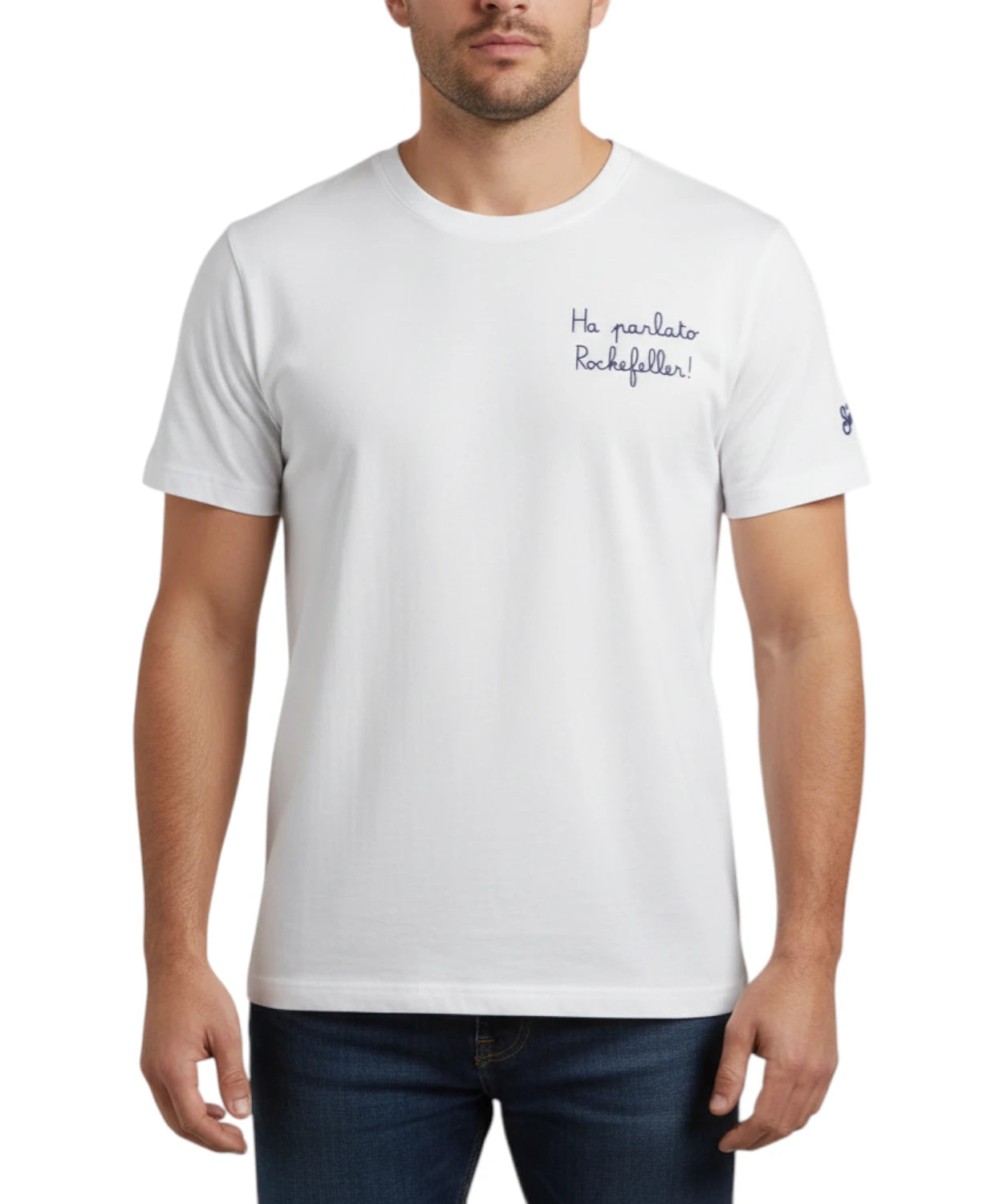 T-Shirt Uomo Portofino con Ricamo Saint Barth