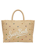 MC2 Saint Barth Vanity sac avec strass multicolore en raphia