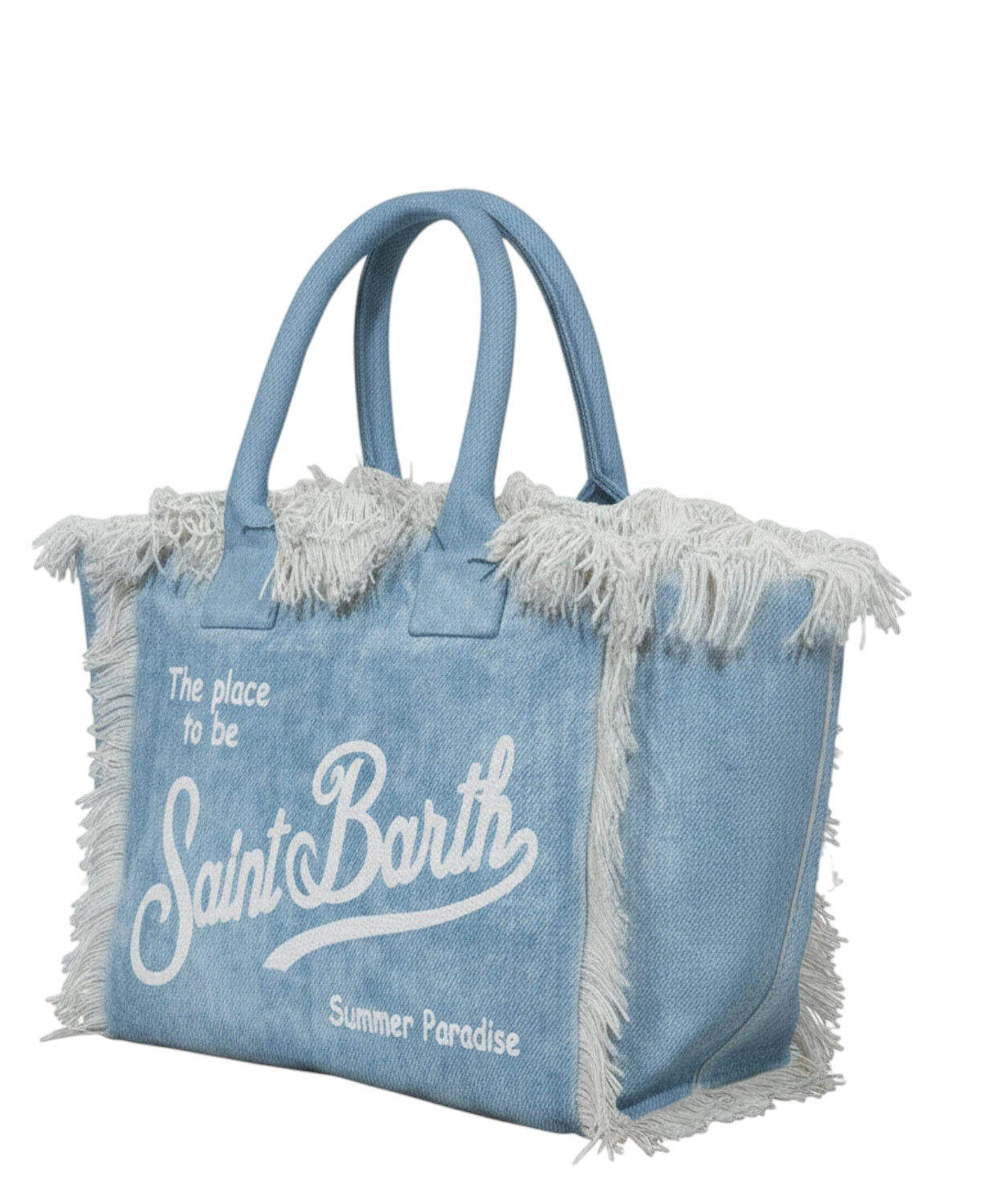 Borsa Vanity in Denim MC2 Saint Barth per Donna