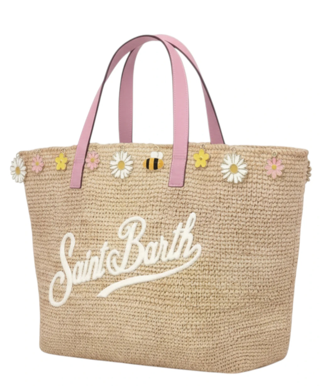Borsa Estiva MC2 Saint Barth in Raffia con Charm