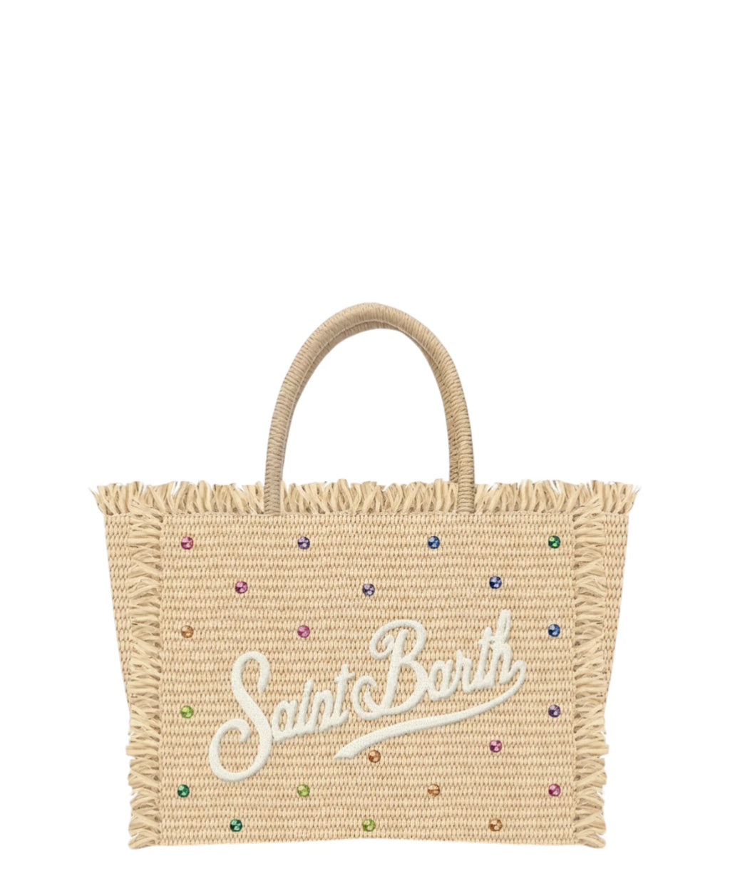 Sac en raphia été MC2 Saint Barth Colette Strass