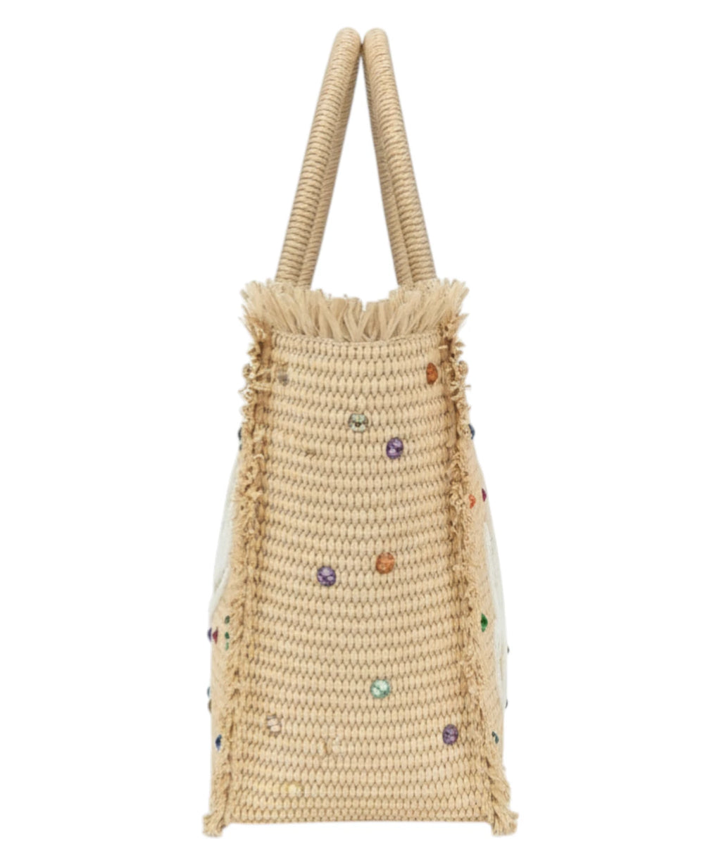 Sac en raphia été MC2 Saint Barth Colette Strass