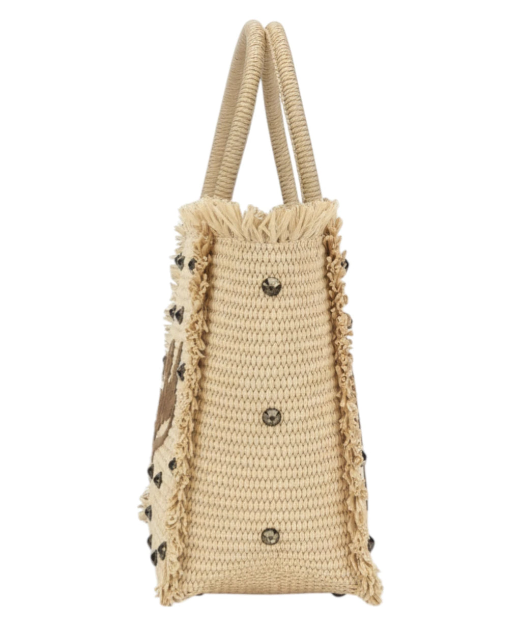 MC2 Saint Barth Sac Raffia Estival Colette Strass