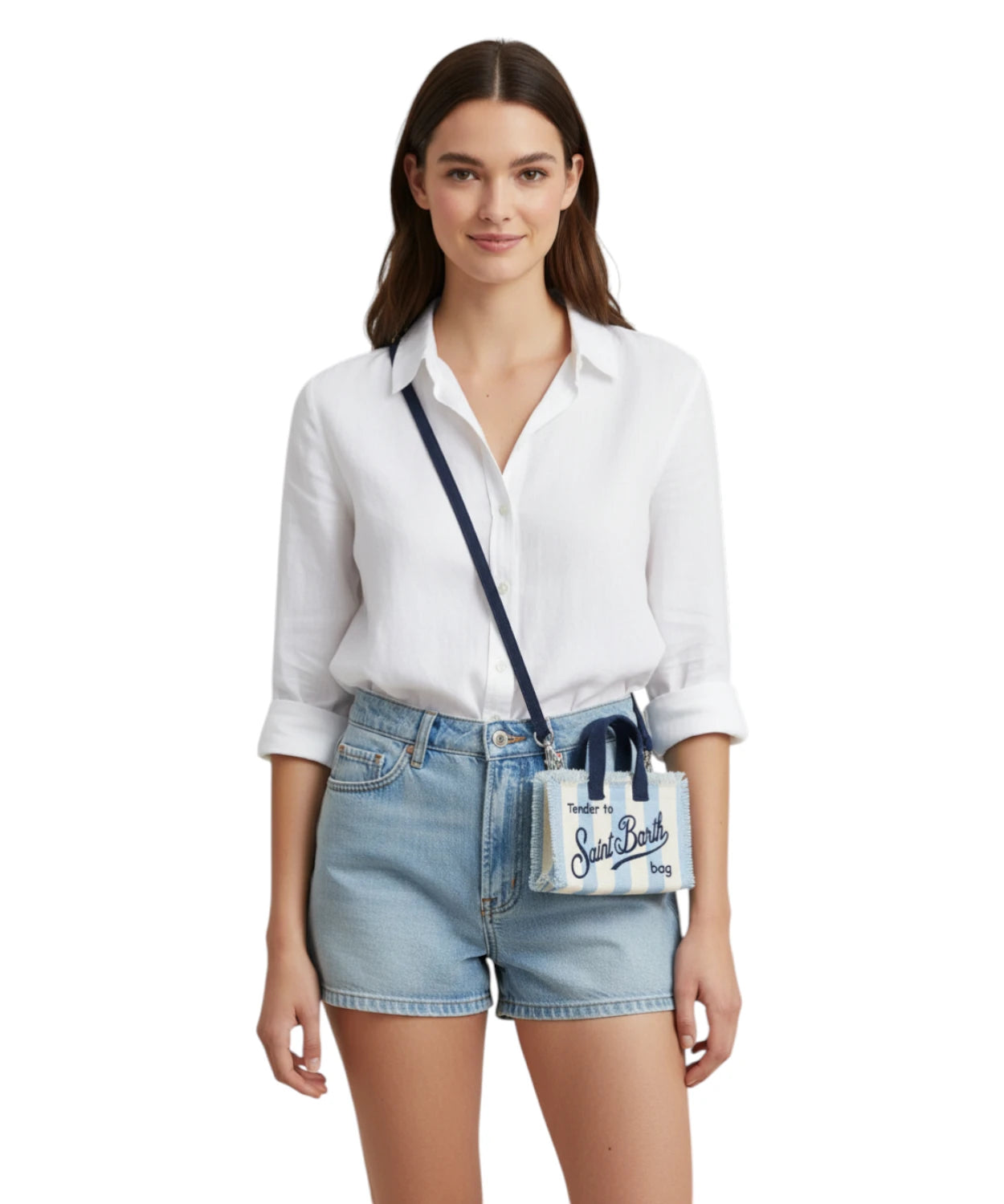 Phone Stripes Bag MC2 Saint Barth con Tracolla