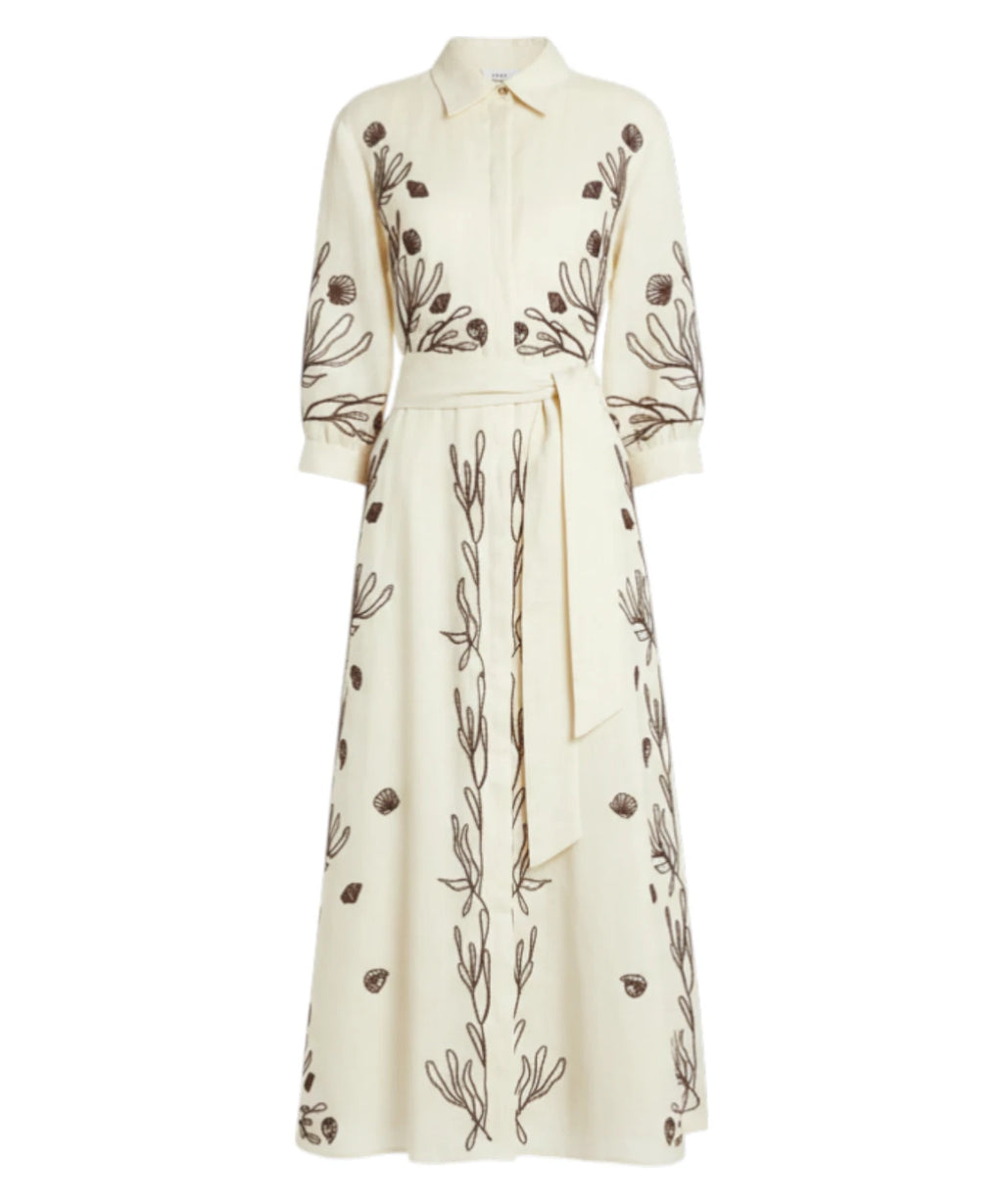 Marella Robe Chemisier BANDA avec Broderie