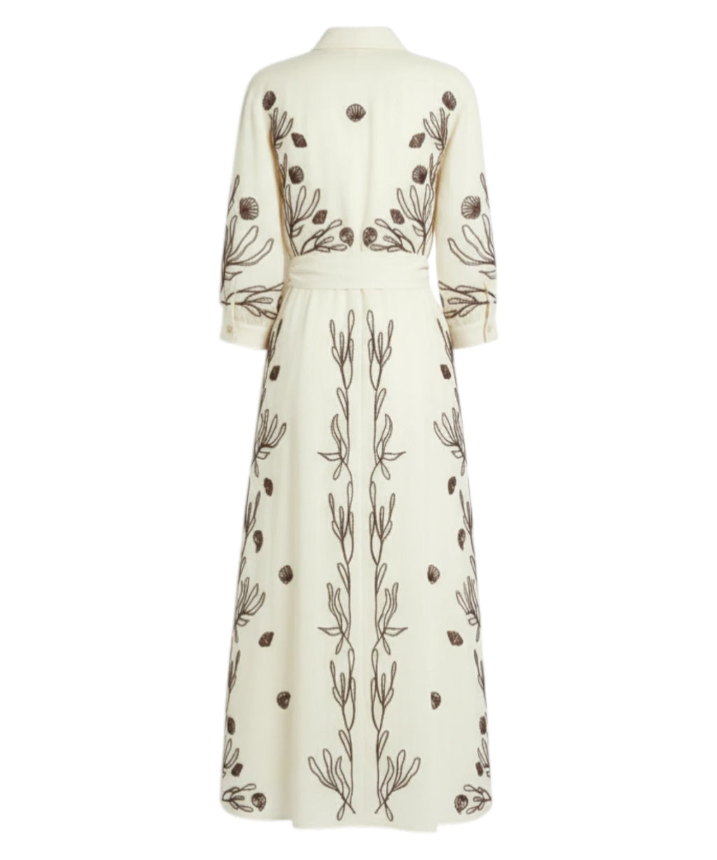 Marella Robe Chemisier BANDA avec Broderie