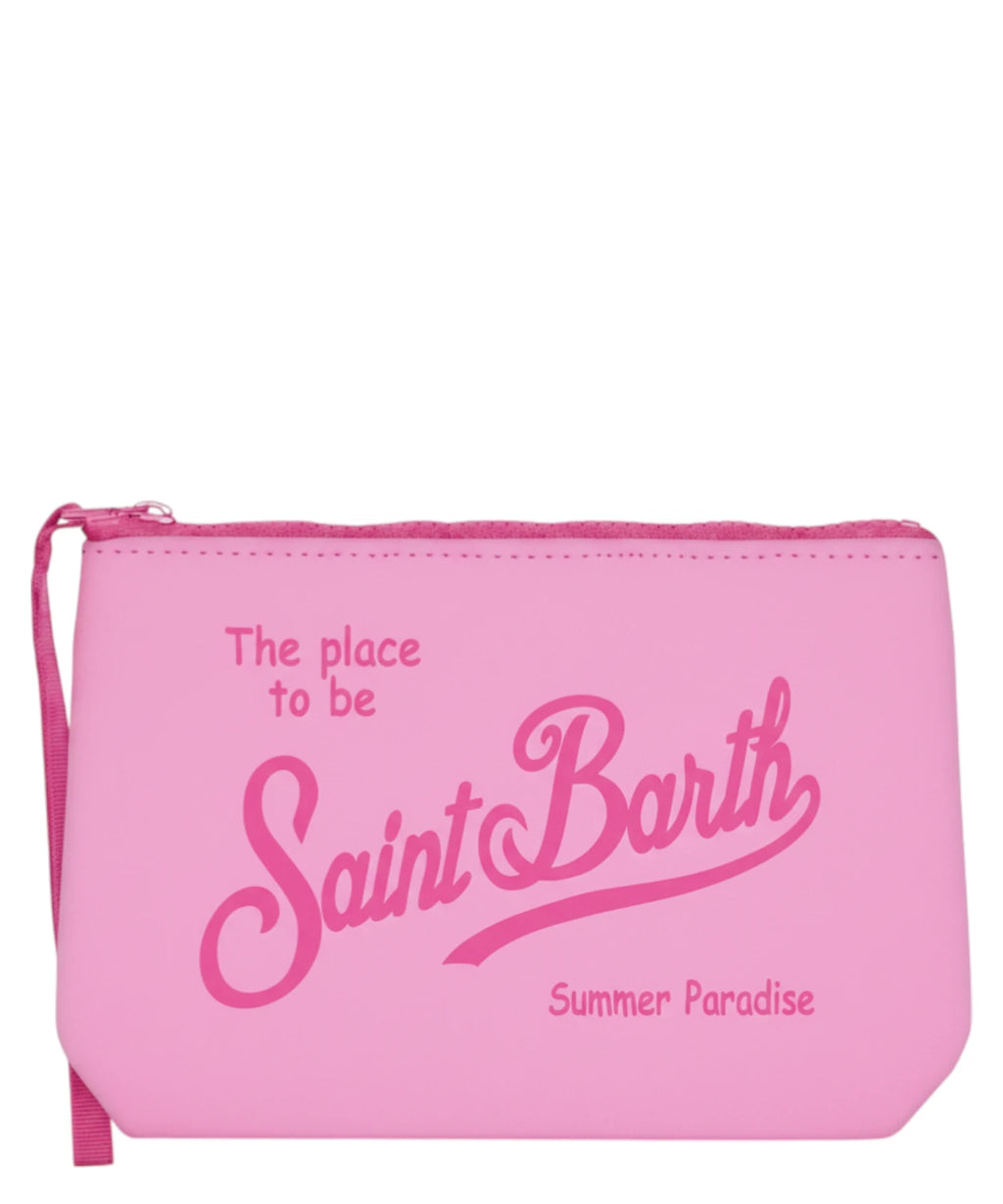 Pochette Aline MC2 Saint Barth en néoprène avec logo