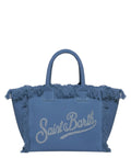 Borsa Colette MC2 Saint Barth Canvas con Logo Strass