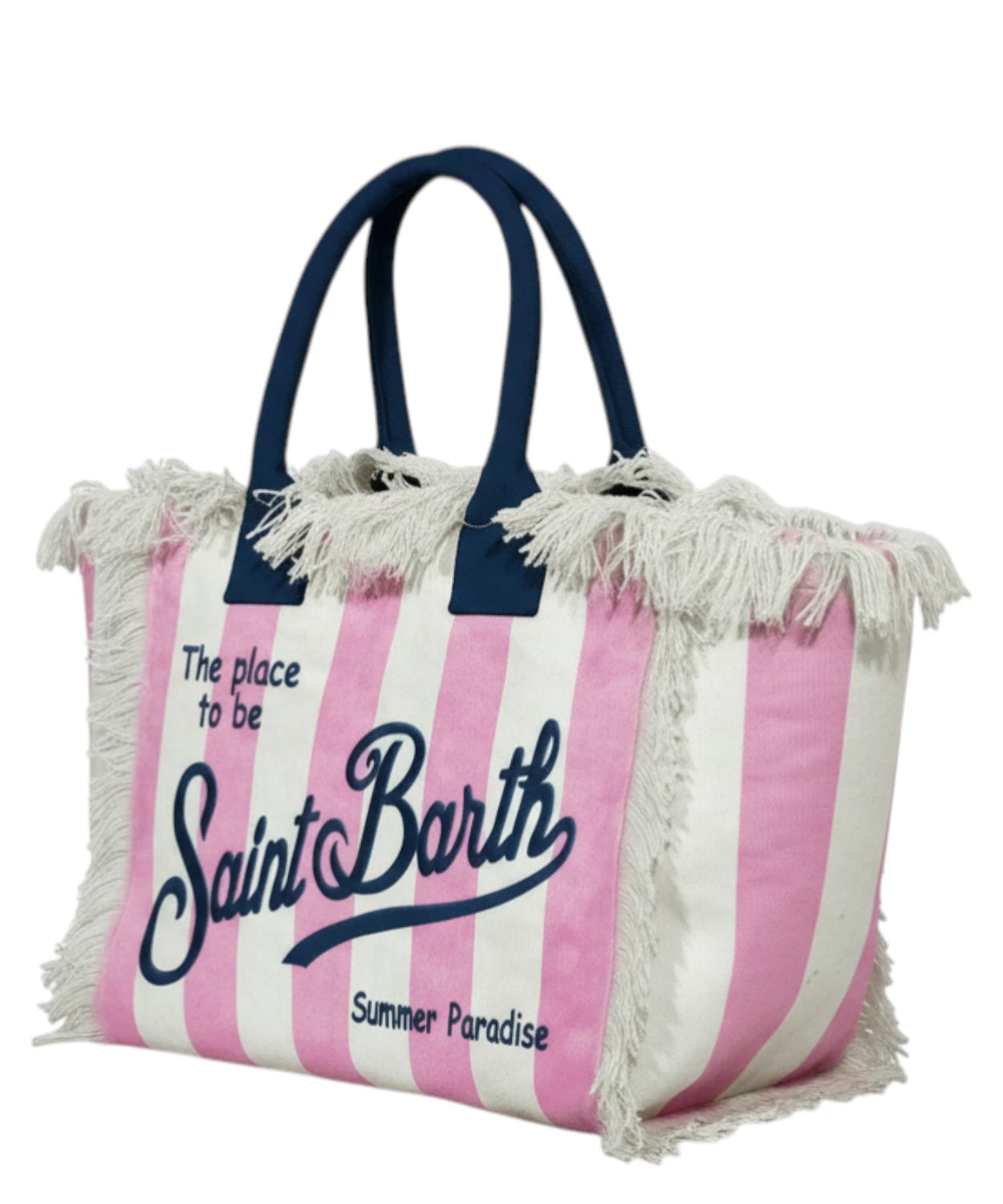 Borsa Colette Stripes MC2 Saint Barth in Canvas