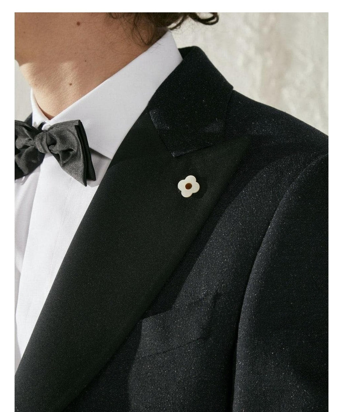 Giacca smoking blu con dettaglio in lurex - kosmo 4