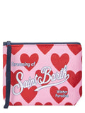 Pochette Aline in lana stampa di cuori-Mc2 Saint Barth-Pochette-Vittorio Citro Boutique