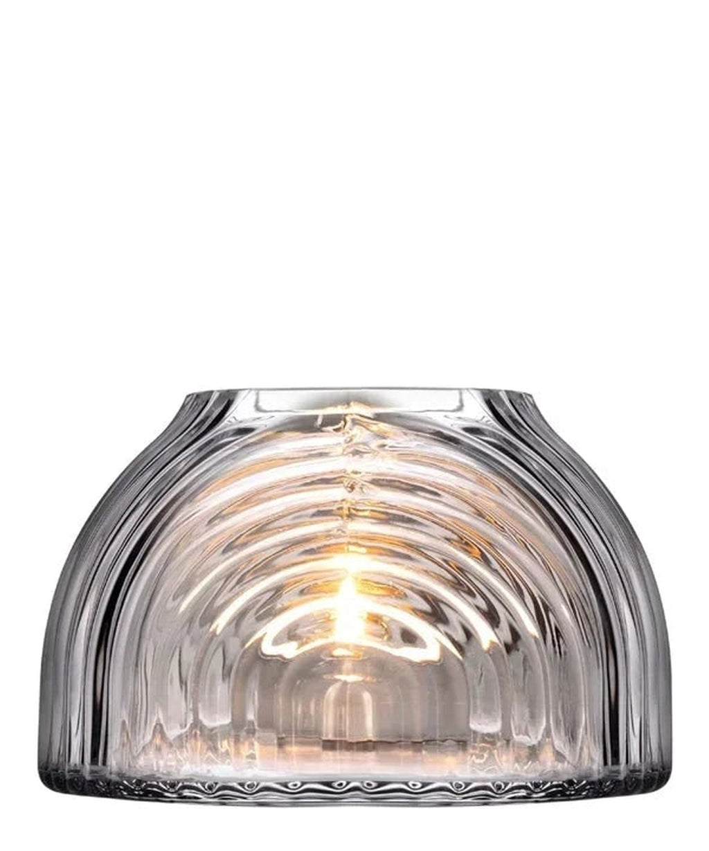 Portatealight Ilo con base in rame NUDE in cristallo senza piombo