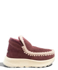 Mou Speed Eskimo Sneaker en daim et peau lainée