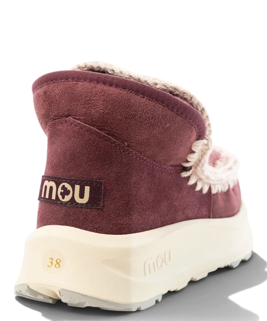 Mou Speed Eskimo Sneaker en daim et peau lainée