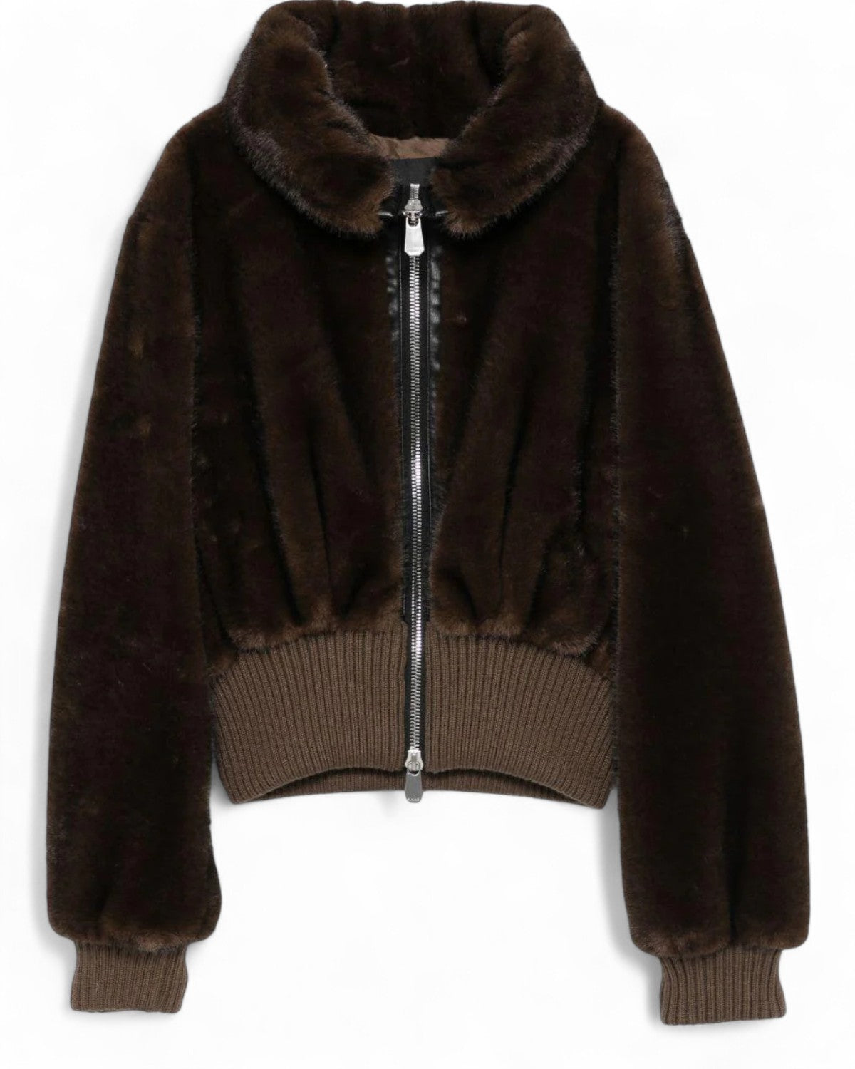 Bomber corto in tessuto effetto pelliccia-Pinko-Pellicce e shearling-Vittorio Citro Boutique