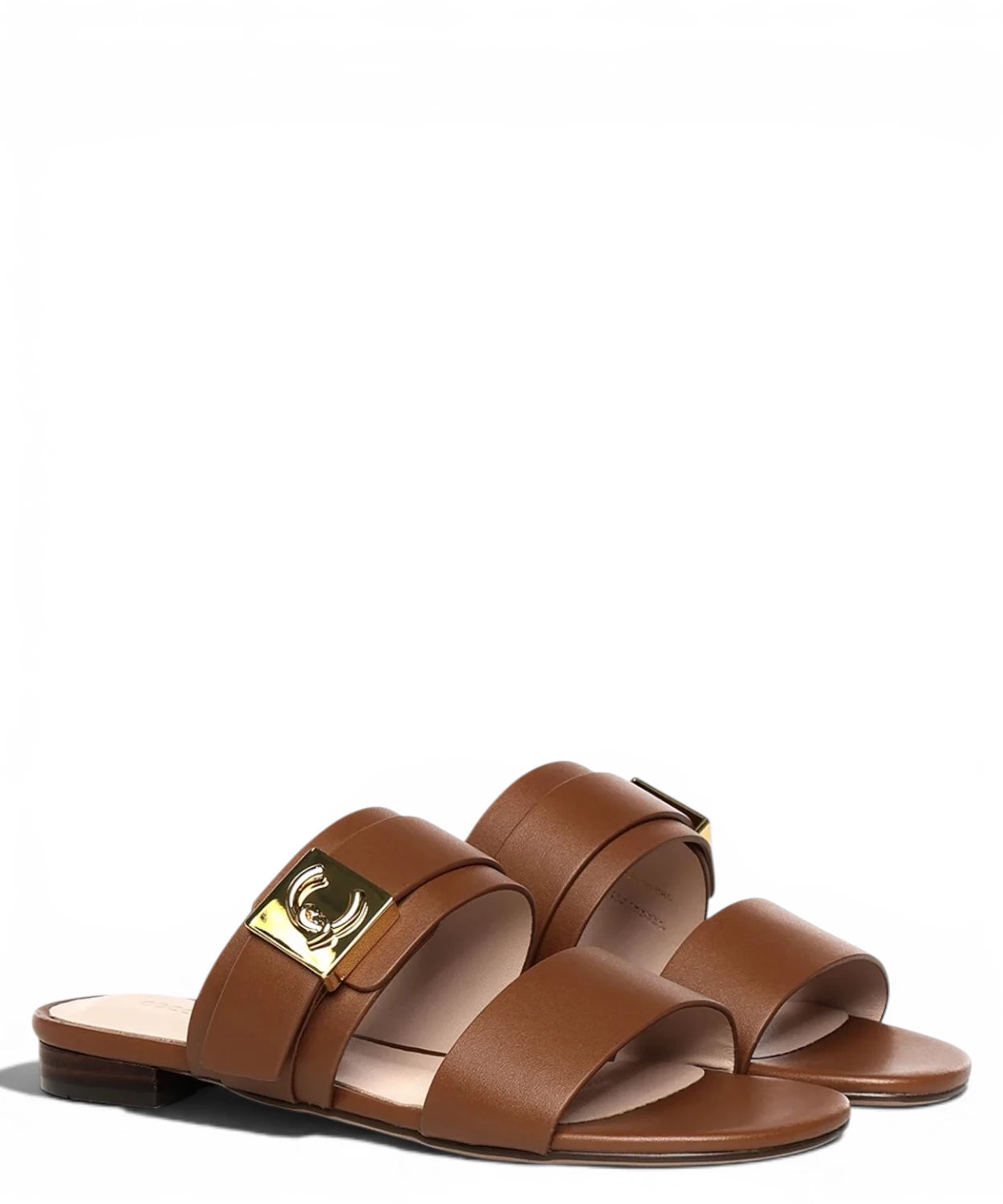 Sandales plates Coccinelle C-Me Lock en cuir