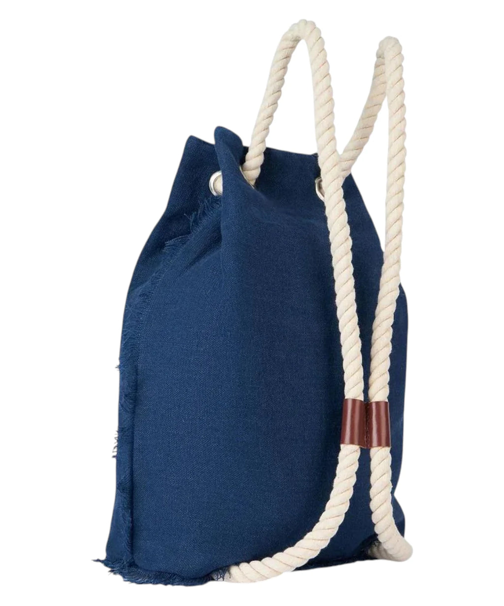Sac à dos MC2 Saint Barth en lin avec logo